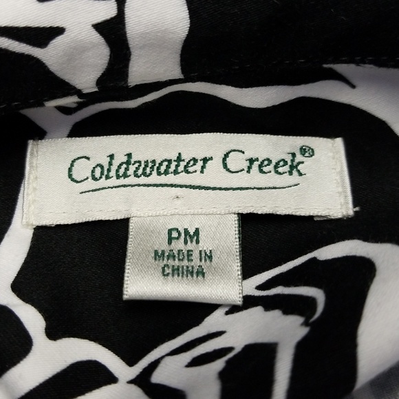 Coldwater Creek Black And White Floral Jacket - Picture 6 of 8